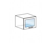 МОДЕНА (АЙВОРИ) ШВГС-500 шкаф горизонтальный со стеклом
