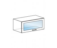 Лира ШВГС-800 шкаф горизонтальный со стеклом